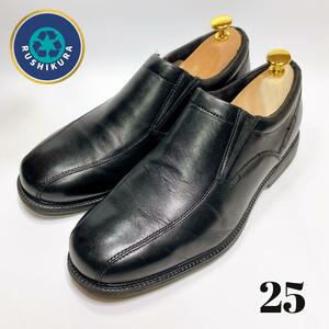 ROCKPORT レザースリッポン 黒 25 コンフォート系