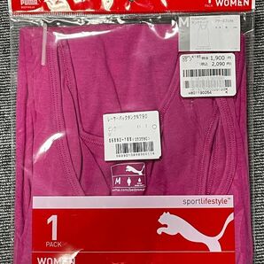 PUMA woman レーサーバックタンクトップ Msize 綿100%