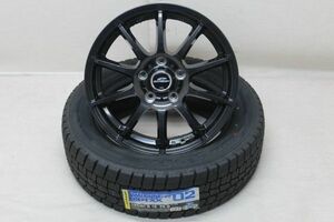 ダンロップ ウィンターマックス02 195/60R16 2020年製 ホイールセット 16インチ 新品 スタッドレス 中古ホイール セレナ C25 C26 C27