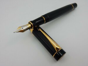 美品 PARKER パーカー Duofold デュオフォールド グリニッジ 万年筆 18Kペン先 M 1