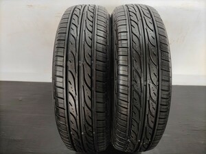 ◆M-381◆155/65R14 ダンロップ EC202 22年製 中古夏タイヤ2本セット ワゴンR スティングレー タント デイズなど