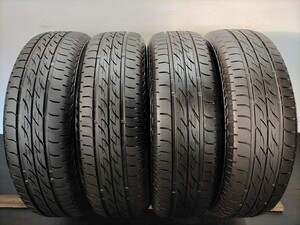 ◆M-384◆155/65R13 ブリヂストン NEXTRY 21〜22年製 中古夏タイヤ4本セット ワゴンR ルークス ekなど