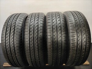 ◆M-276◆165/65R13 ヨコハマ Blu Earth 17年製 中古夏タイヤ4本セット クリッパー タウンボックス トッポ 軽バンなど