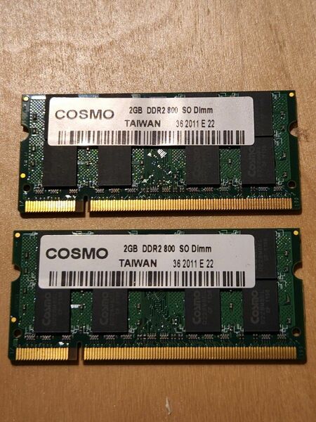 PC2-6400（DDR2-800）2GB×2