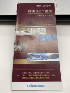 送料無料◇西武ホールディングス　株主優待冊子　共通割引券1000円券×10枚含その他