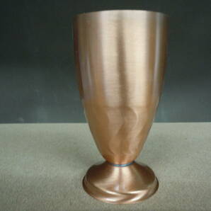 ◆銅製 カップ タンブラーセット GLINTCOPPER 直径約6ｃｍ×高さ11.5ｃｍ※現状品■８０の画像8