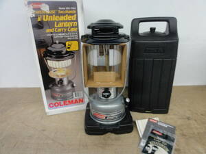 ♪Coleman ツーマントルランタン 295-740J 1995年1月製 アンレデッド ガソリンランタン ケース付き 美品・未チェック ※現状品　■１００