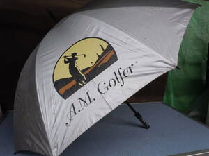◆A.M.Golfer　ゴルフ傘　直径約115.5ｃｍ※ジャンク■１２０