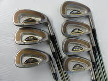 ♪ Daiwa ダイワ OVER SIZE G-3 BROUGHAM メンズアイアン 7本組 4-9.F / ROYAL Brougham Lite FLEX:R ※現状品　■１６０_画像1