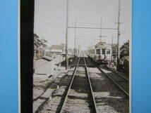 (J52)225 写真 古写真 電車 鉄道 鉄道写真 京成 京成電鉄 上り 準急 昭和34年2月11日 小岩 はがれた跡が薄くなっています_画像2