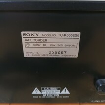 希少!!　SONY　ソニー　3ヘッド　ステレオカセットデッキ　TC-K555ESG_画像10