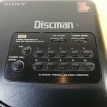 希少!!　SONY　ソニー　Discman　TV/FM/AMラジオ機能付CDプレーヤー　CDウォークマン　D-T66_画像4