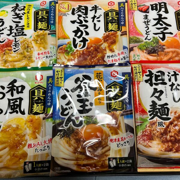 キッコーマン　具麺6種類パック