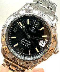 Ryein в 11JWT Omega 2514,5 Sea Master 200m Omegamatic Day Black Dial Men's Watch Rare