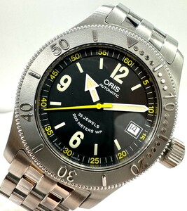 オリス ORIS 7502 ビッグクラウン デイト 自動巻き メンズ 