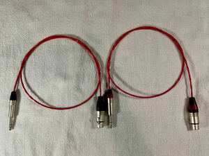 ☆BELDEN 88760 XLR(メス)-TRSフォンプラグ 変換ケーブル 1m 2本セット 新品