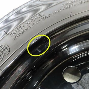 ホンダ N-BOX スラッシュ JF1 JF2 155/65R14 純正 ブラック 4.5J PCD100 4穴 14インチ N-ONE スチール 超バリ溝の画像7