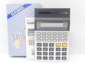 01 07-591235-13 [Y] CASIO カシオ fx-650M 関数電卓 計算機 電卓 箱付き 札07