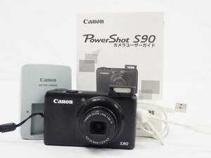 01 15-590249-01 [Y] Canon キャノン Power Shot S90 デジカメ デジタルカメラ PC1429 札15