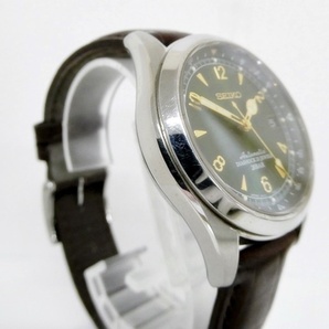 16 82-591737-19 [Y] セイコー SEIKO アルピニスト Alpinist 6R15-00E0 23石 デイト 自動巻き メンズ 腕時計 グリーン系文字盤 鹿82の画像4