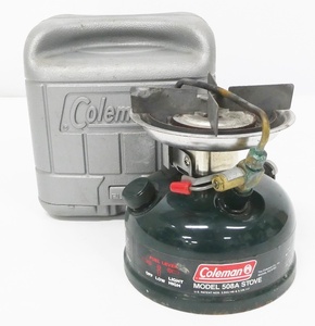 02 69-591403-15 △ [Y] Coleman コールマン MODEL 508A STOVE ストーブ 508F454J 95年 4月 ガソリン シングルバーナー ケース付 旭69