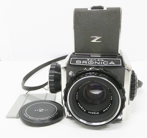 02 68-590702-06 △ [Y] Zenza BRONICA ゼンザ ブロニカ S2 中判カメラ ボディ レンズ 1:2.8 f=7.5㎝ フィルム カメラ 旭68