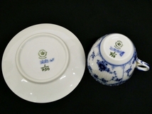 16 38-591540-16 [Y] ロイヤルコペンハーゲン ROYAL COPENHAGEN ブルーフルーテッド カップ＆ソーサー 食器 茶器 福38_画像4