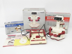 02 68-590002-28 [Y] NINTENDO 任天堂 ファミコン 本体 ロボット HVC-012 ジャイロ ブロック まとめ セット ゲーム アクセサリー 旭68