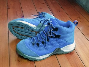 コロンビア 登山靴 トレッキングシューズ CONTOURCOMFORT OMNITECH ブルー 26.5cm 中古　災害時にも活躍します