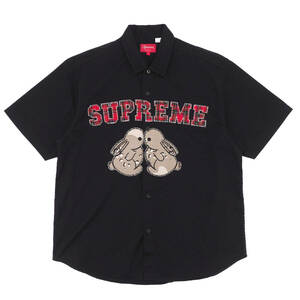 Supreme - Bunnies S/S Work Shirt 黒L シュプリーム - バニーズ ショートスリーブ ワーク シャツ 2023SS