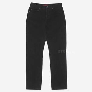 Supreme - Stone Washed Black Slim Jeans　黒W30　シュプリーム - ストーン ウォッシュド ブラック スリム ジーンズ　2023SS　