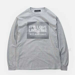 Nine One Seven - Love Line Long Sleeve T-Shirt　灰色M　ナイン ワン セブン - ラブ ライン ロング スリーブ ティーシャツ　2016FW