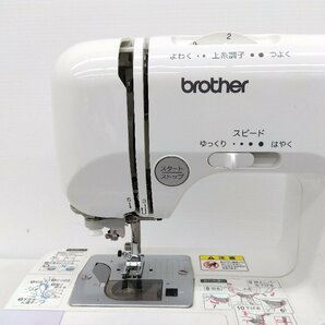 ミシン ELU5402 F38-LA ブラザー 動作OK brother 37×26×17cm 手芸 フットペダル 卓上 中古の画像8