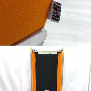 B&B ソロ オットマン ソファー ファブリック 布 オレンジ 96×34×49cm イス 椅子 中古美品 ブランドの画像10