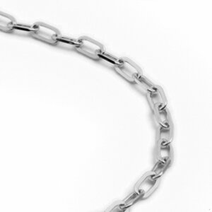  chain necklace PT850 platinum 2 surface cut Flat long small legume chain width 1.6mml.850pt precious metal jewelry lady's men's 