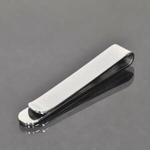  money clip surgical stainless steel plain . slim type money clip silver color 