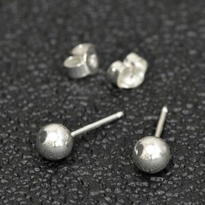 【バラ売り/1個】 ピアス シルバー925 シャカ玉ボールピアス｜銀 Silver アクセサリー レディース メンズ