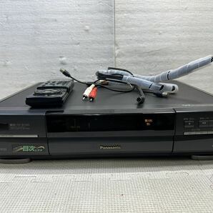 【Panasonic／パナソニック】 NV-BS30S ビデオデッキ VHS デッキ リモコン付き ★ 通電確認済み 現状品の画像1