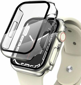 AOOMO Apple Watch ケース Series7 41mm アップルウォッチ保護カバー ガラスフィルム クリア