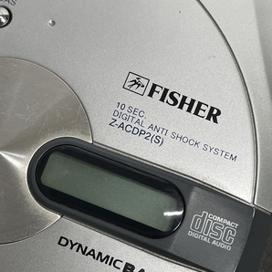 ● コレクター必見 FISHER CDプレーヤー CDウォークマン ポータブルプレーヤー Z-ACDP2(S) シルバー色 コレクション ma230の画像3