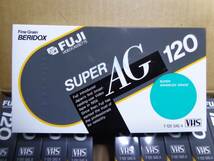 ●【未使用・未開封】FUJI superAG VHSビデオカセットテープ T120SAG A 【120分×10本】MADE IN JAPAN_画像2