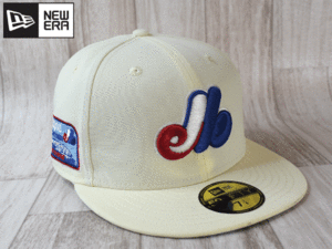 ★未使用品★NEW ERA ニューエラ MLB MONTREAL EXPOS エクスポズ 59FIFTY 7-1/8 56.8cm サイドパッチ キャップ 帽子 USモデル J63