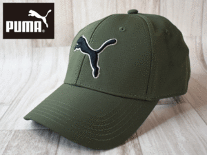 ★未使用品★PUMA プーマ ゴルフ スポーツ S-M キャップ 帽子 ビッグロゴ USモデル A553