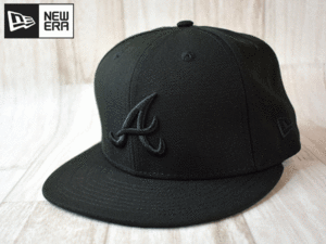 ★未使用品★NEW ERA ニューエラ MLB ATLANTA BRAVES ブレーブス 59FIFTY 7-1/8 56.8cm フラットバイザー キャップ 帽子 USモデル J126