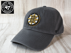 ★未使用品★47 BRAND 47ブランド NHL BOSTON BRUINS ブルーインズ XL 60cm キャップ 帽子 USモデル A892