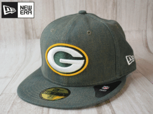 ★未使用品★NEW ERA ニューエラ NFL GREEN BAY PACKERS パッカーズ 59FIFTY 7-1/4 57.7cm フラットバイザー キャップ 帽子 A989