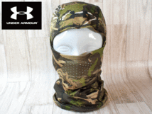 ★未使用品★UNDER ARMOUR アンダーアーマー バレン 迷彩柄 目出し帽 バラクラバ ビーニー ネックウォーマー 2WAY フリーサイズ A227_画像2