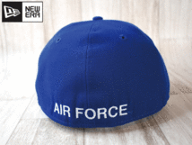 ★未使用品★NEW ERA ニューエラ AIR FORCE USカレッジ 59FIFTY 7-1/4 57.7cm フラットバイザー キャップ 帽子 USモデル J76_画像5