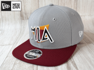 ★未使用品★NEW ERA ニューエラ NBA MIAMI HEAT マイアミ ヒート 9FIFTY ORIGINAL FIT フリーサイズ キャップ 帽子 A154