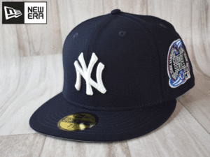 ★未使用品★NEW ERA ニューエラ NY YANKEES ニューヨーク ヤンキース 59FIFTY 7-1/2 59.6cm サイドパッチ キャップ 帽子 USモデル J73